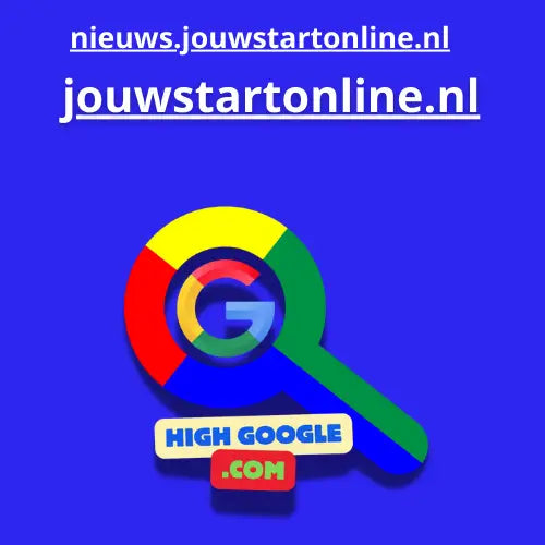 Google zoekmagnifying glass weergegeven op Backlink jouwstartonline product